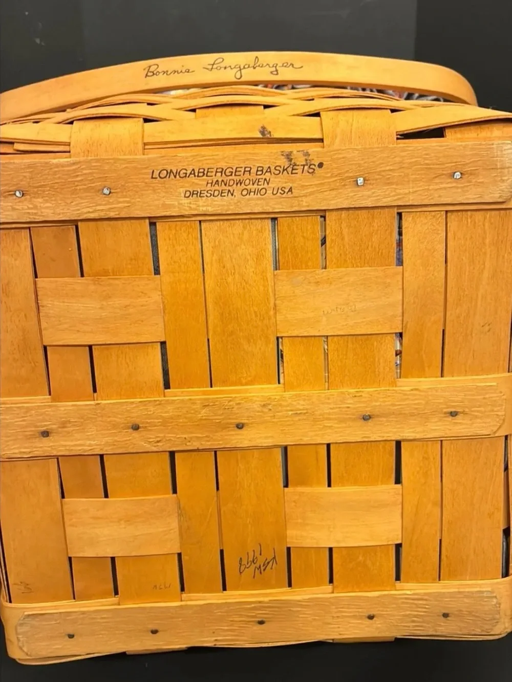 Vintage Longaberger Grandma Bonnies 2 Pie Basket